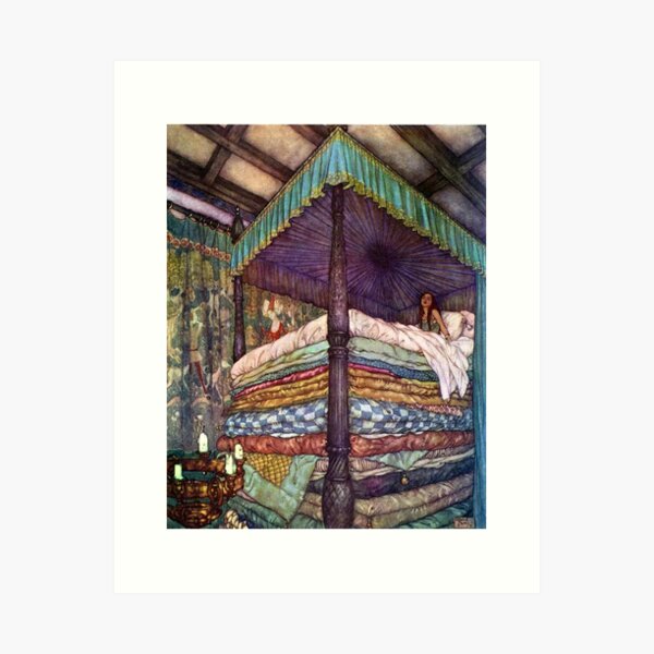 Item preview, The Princess and the Pea (1911) - Edmund Dulac designed and sold by SALON DES ARTS.