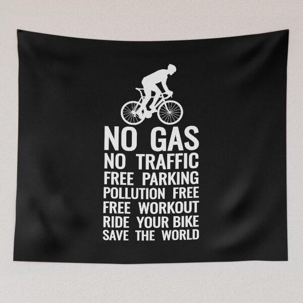 Item preview, Ride a bike No Gas No Traffic, Free Traffic, Bicycle life designed and sold by GPODdesign.