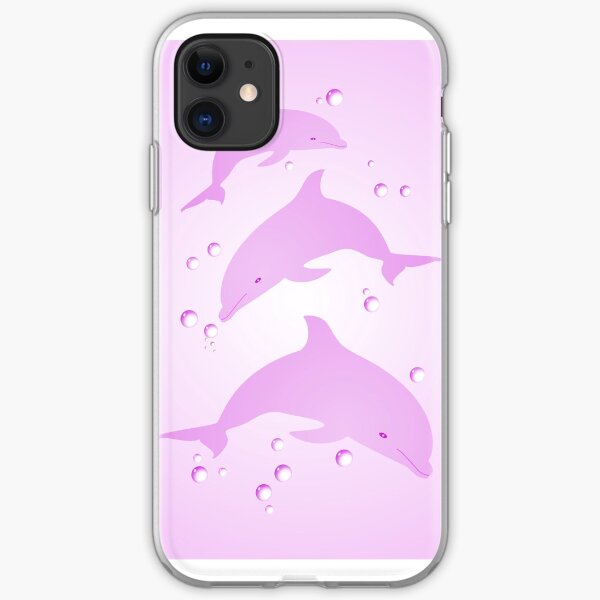 Pink Dolphins iPhone Soft Case