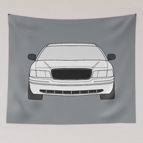 Item preview, Ford Crown Victoria Crownvic vibrant white color designed and sold by EdimDesign.