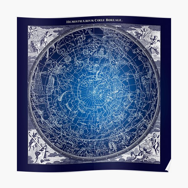 Constellations Star Map Poster
