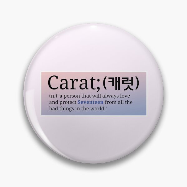 Item preview, Meaning of Carat | Seventeen Fandom Name designed and sold by Supra Designs.