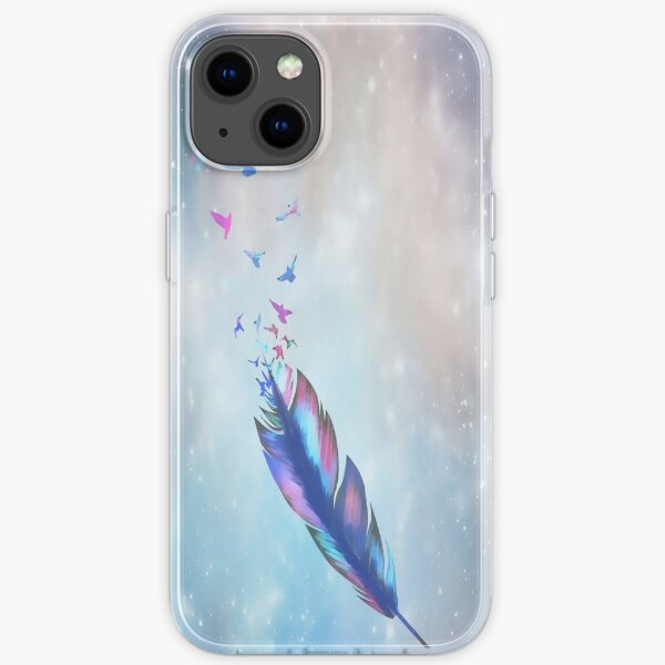 Feathered birds iPhone Soft Case