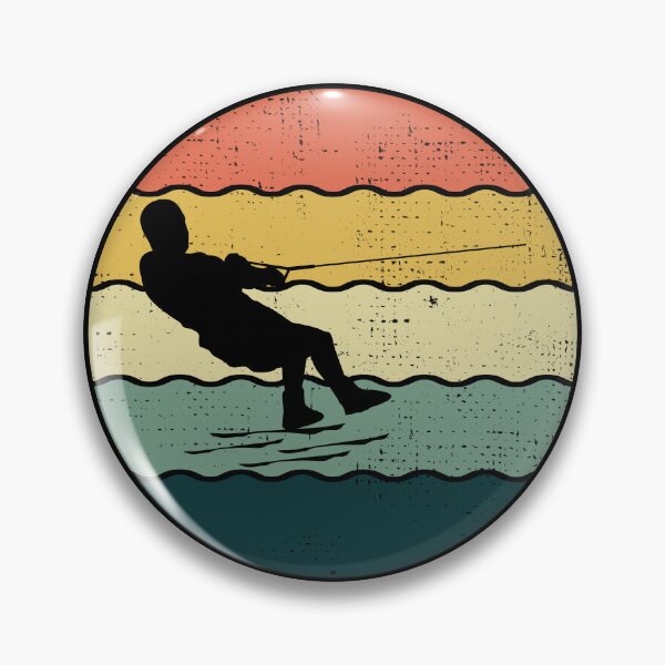 Item preview, Barefoot Water-skiing Freestyle Water Sport Vintage Retro designed and sold by CuteDesigns1.