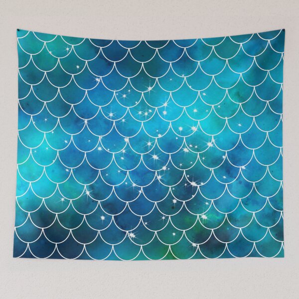 Item preview, Blue Mermaid Pattern designed and sold by Julie Erin Designs.