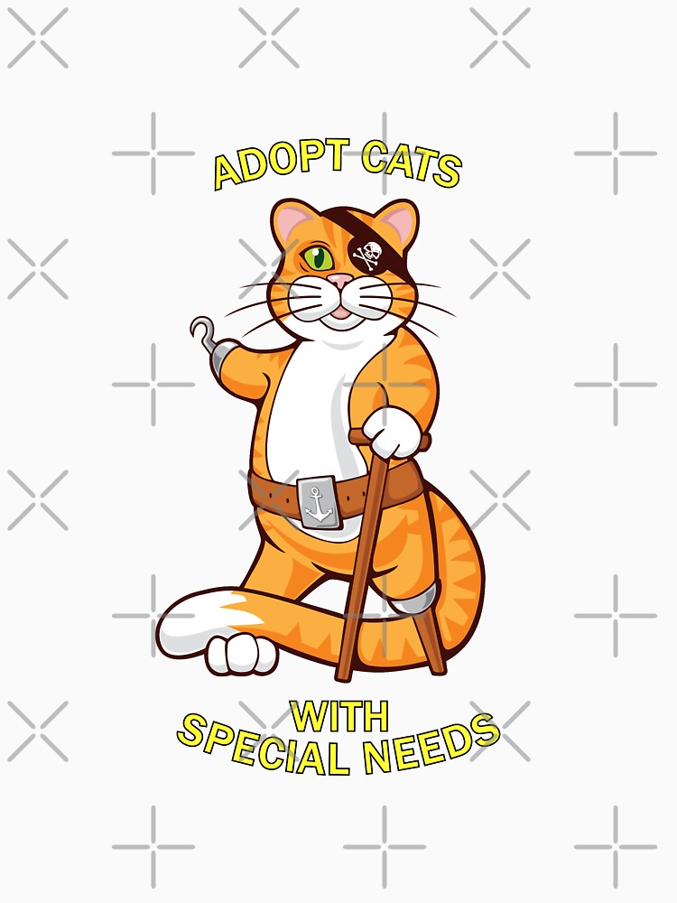 Thumbnail 7 of 7, Classic T-Shirt, ADOPT CATS WITH SPECIAL NEEDS designed and sold by Catinorbit.