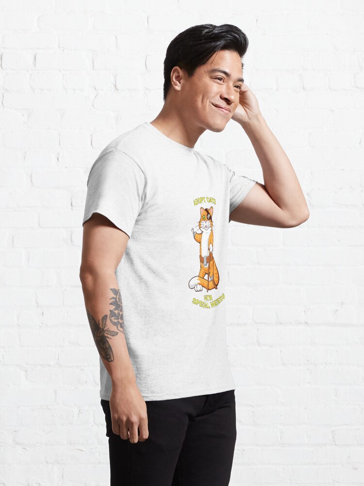 Thumbnail 5 of 7, Classic T-Shirt, ADOPT CATS WITH SPECIAL NEEDS designed and sold by Catinorbit.