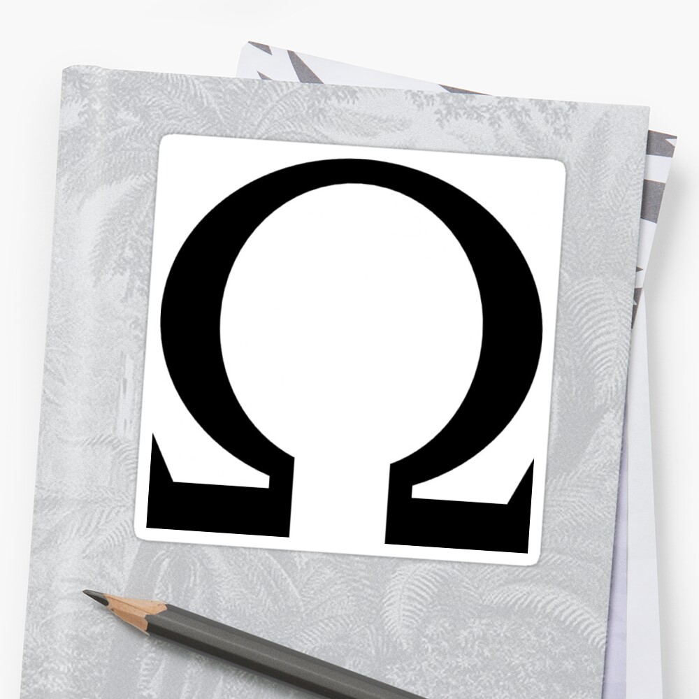 "Omega Symbol" Sticker von SHt4rkY | Redbubble