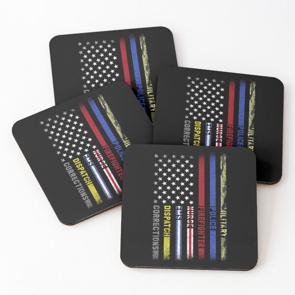 Item preview, First Responders Hero Flag Nurse EMS Police Fire Military designed and sold by Simeon	 Dorelus.