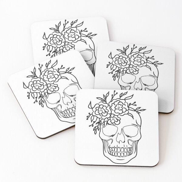Item preview, Skull and Rose Drawing designed and sold by Tonytops ⭐⭐⭐⭐⭐.