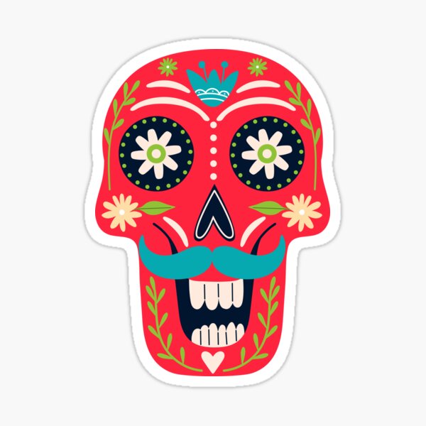 Item preview, Dia de los muertes skull. Mexican Day of the Dead.  designed and sold by CoCoArt-Ua.