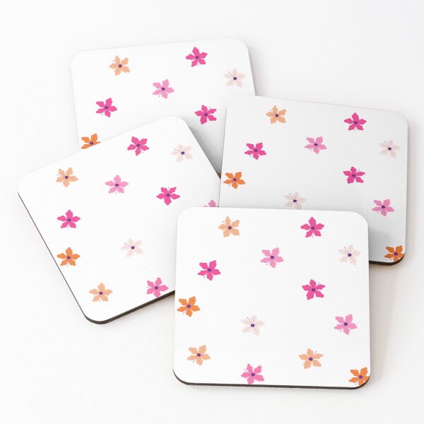 Item preview, Subtle Lesbian Flag Flowers Sticker Pack designed and sold by Carla Perry.