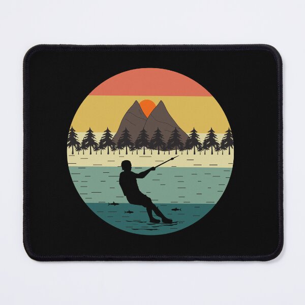 Item preview, Barefoot Water-skiing Freestyle Water Sport Vintage Retro designed and sold by CuteDesigns1.