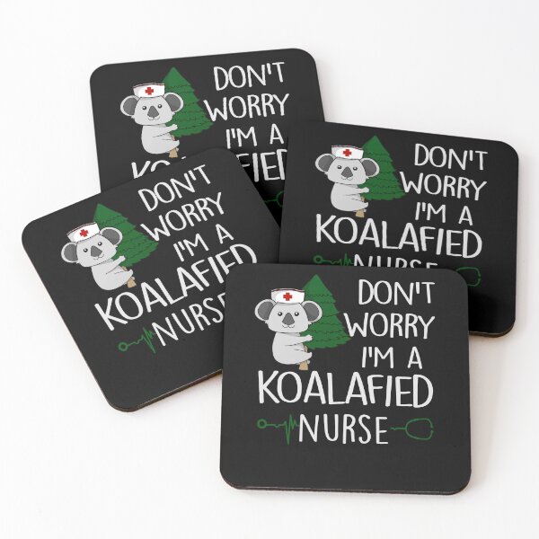 Item preview, Don't Worry I'm Koalafied Nurse Koala Appreciation Nursing Life Funny Gifts T-Shirt, Clinical RN LPN Medical Stuff Shirts, Emergency Workers designed and sold by Simeon	 Dorelus.