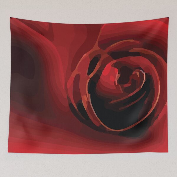 Item preview, Mysterious Abstract Deep Red Rose designed and sold by Unaiza Khalid.