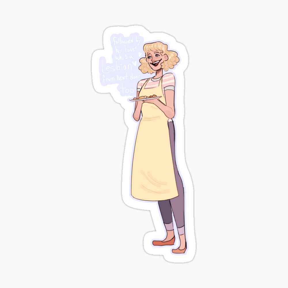 Her Lover Whos a Lesbian from Next Door Too | Sticker