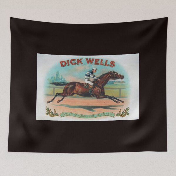 Aperçu de l'œuvre Étiquette de boîte à cigares, antiquité vintage de 1911, Kentucky Derby, Dick Wells créée et vendue par Jillyanne Downs.