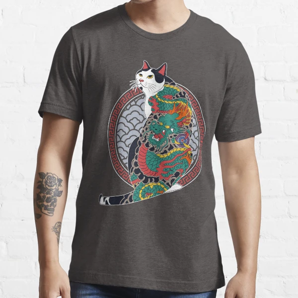Cat tattoo shirt online