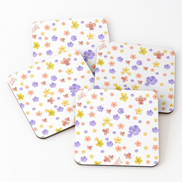 Item preview, Floral Pattern with White Background designed and sold by Rell1970.