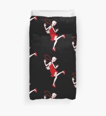 red flapper girl Duvet Cover