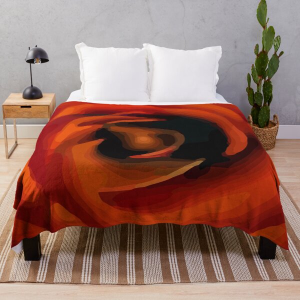 Item preview, Abstract Deep Orange Red Rose designed and sold by Unaiza Khalid.