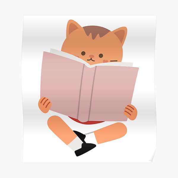 "Cat I Read Banned Books" Poster For Sale By DoodleArc | Redbubble