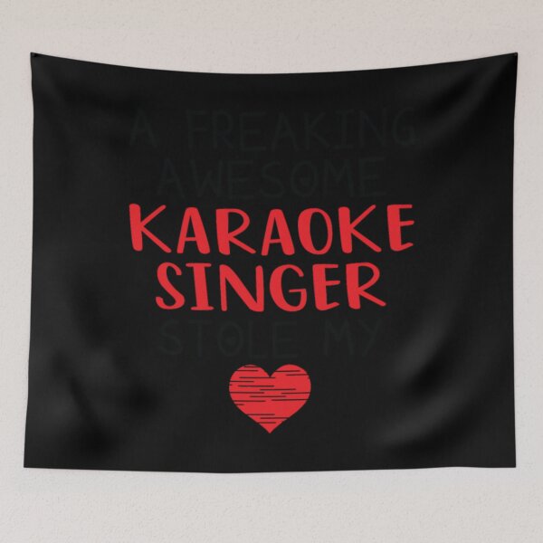 Item preview, Karaoke Singer Valentines Funny Red Heart designed and sold by charitashmoqs.