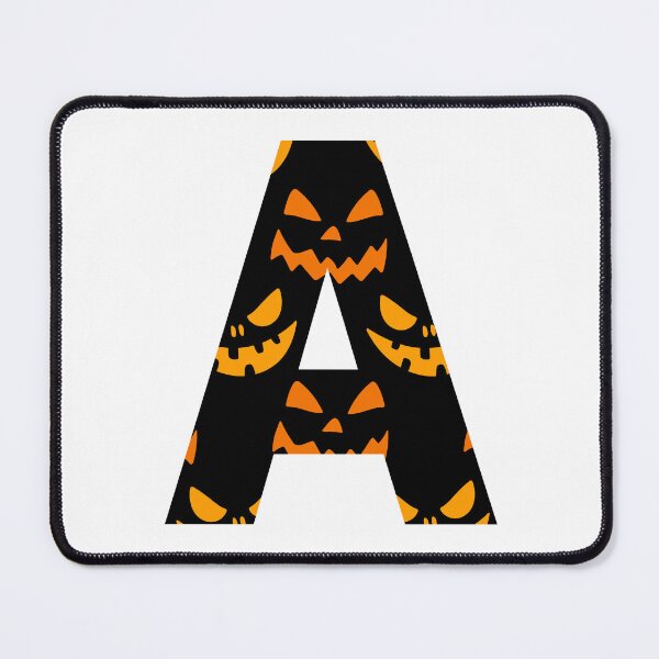 Item preview, Happy Halloween background with smirks and grins Letter A Design designed and sold by WBP Mart.