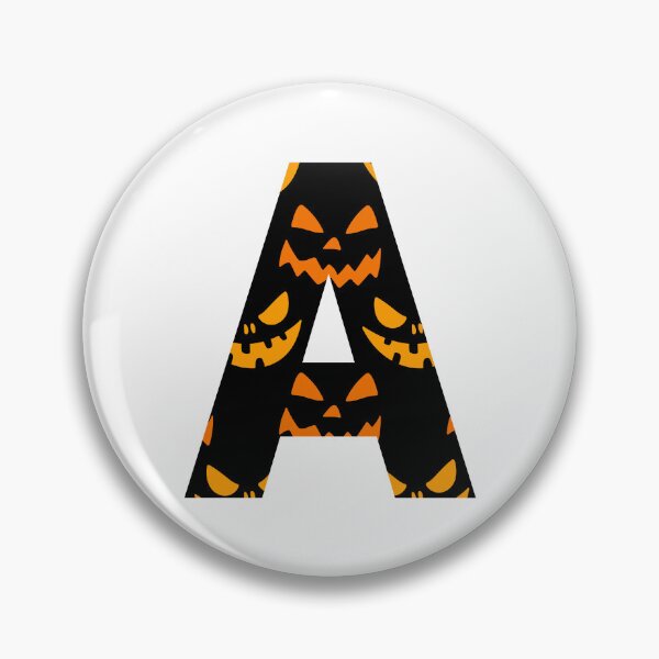 Item preview, Happy Halloween background with smirks and grins Letter A Design designed and sold by WBP Mart.