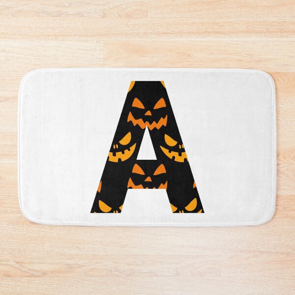 Item preview, Happy Halloween background with smirks and grins Letter A Design designed and sold by WBP Mart.