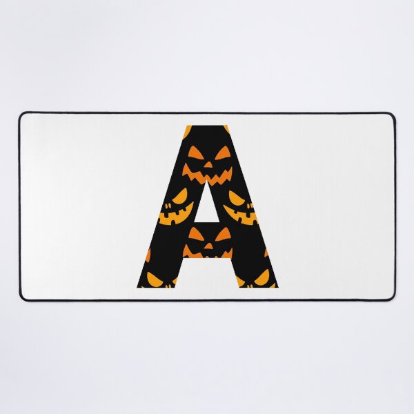 Item preview, Happy Halloween background with smirks and grins Letter A Design designed and sold by WBP Mart.