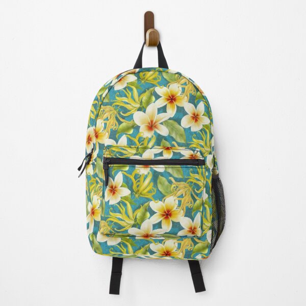 Item preview, Lovely Vintage Pattern Watercolour Tropical Cananga Ylang Ylang and Frangipani designed and sold by Tina Veenstra.