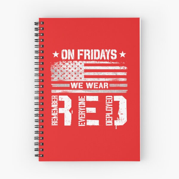 Item preview, On Fridays We Wear Red Friday Remember Everyone Deployed American Flag Vintage designed and sold by JoyCreww.