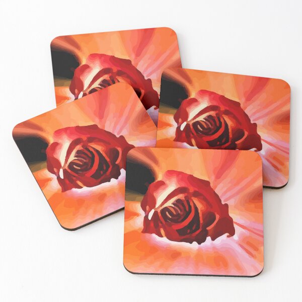 Item preview, Abstract Red Rose Picture designed and sold by Unaiza Khalid.