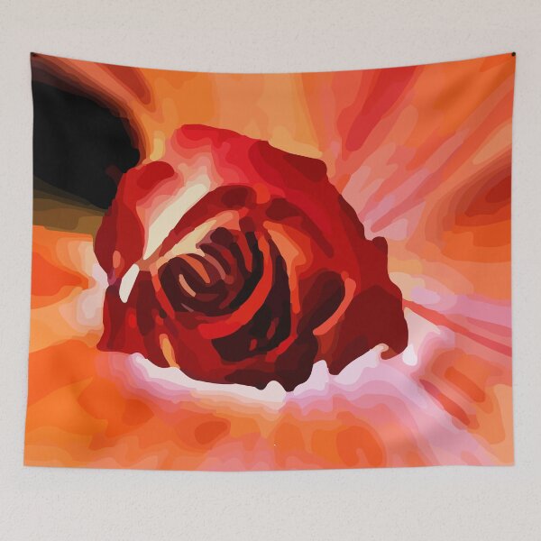 Item preview, Abstract Red Rose Picture designed and sold by Unaiza Khalid.