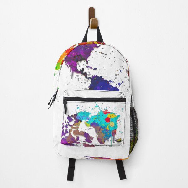 Item preview, World Map, Lounge, Home, Kitchen, Colourful, Splatter Print, Decor designed and sold by Pics-squiggles.