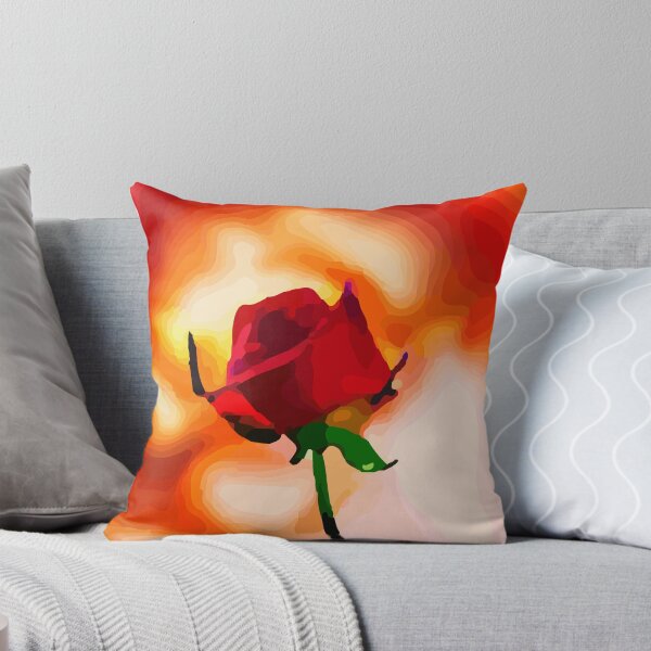 Item preview, Abstract Deep Red Rose Bud designed and sold by Unaiza Khalid.