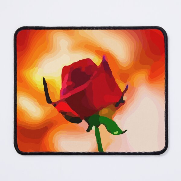 Item preview, Abstract Deep Red Rose Bud designed and sold by Unaiza Khalid.