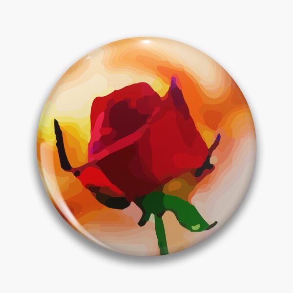 Item preview, Abstract Deep Red Rose Bud designed and sold by Unaiza Khalid.