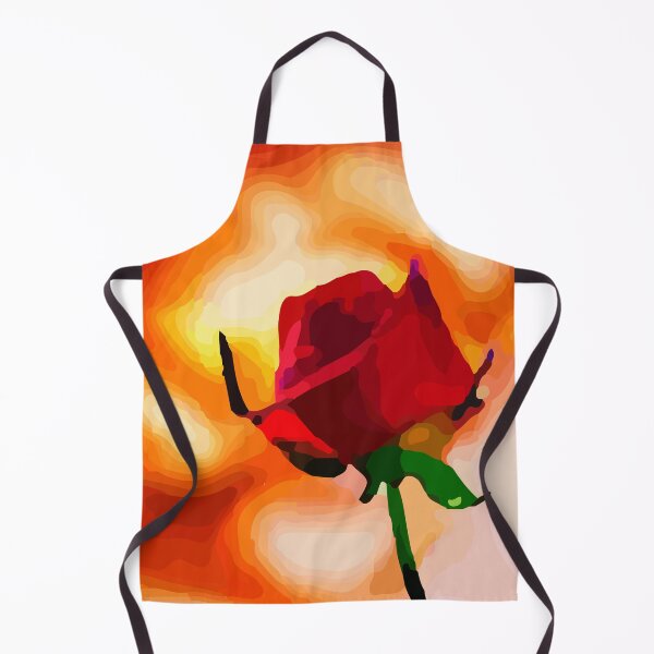 Item preview, Abstract Deep Red Rose Bud designed and sold by Unaiza Khalid.