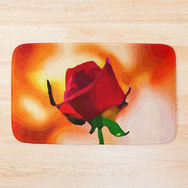 Item preview, Abstract Deep Red Rose Bud designed and sold by Unaiza Khalid.