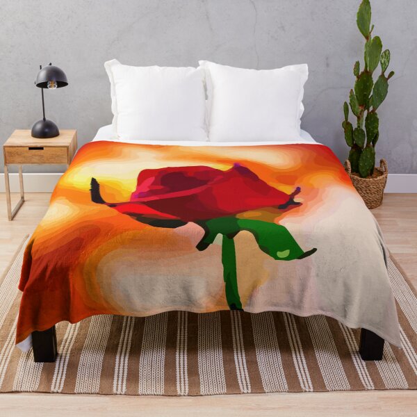 Item preview, Abstract Deep Red Rose Bud designed and sold by Unaiza Khalid.