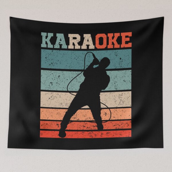 Item preview, Karaoke Singer Vintage Retro Musician Mic Gift designed and sold by charitashmoqs.