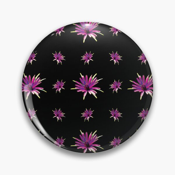 Item preview, Purple Flower Pattern - Wild Salsify on Black designed and sold by sleepingdogprod.