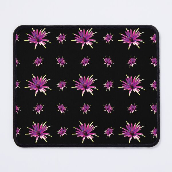 Item preview, Purple Flower Pattern - Wild Salsify on Black designed and sold by sleepingdogprod.