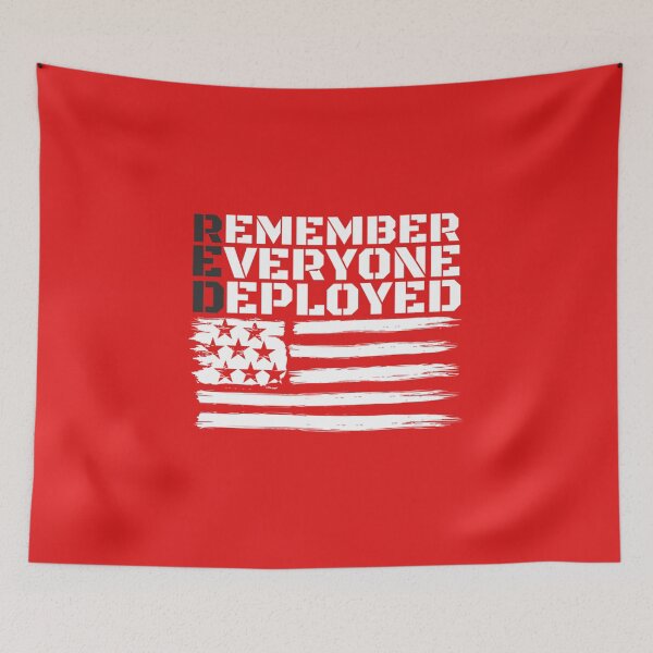Item preview,  On Fridays We Wear Red Friday Remember Everyone Deployed American Flag Vintage designed and sold by JoyCreww.