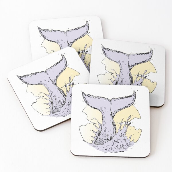 Item preview, whale hello tail, ocean wave designed and sold by XXgooddeedXX.