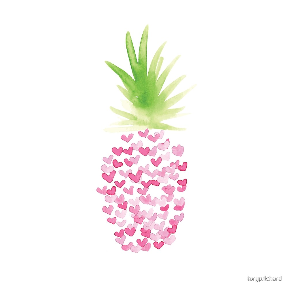 "Pineapple Love" by toryprichard Redbubble