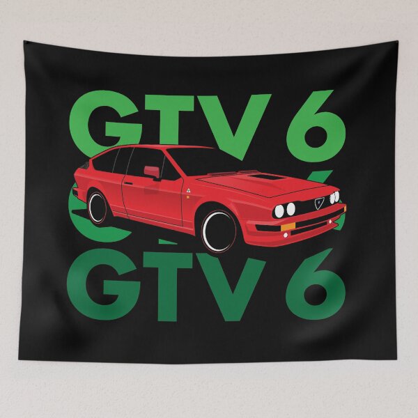Item preview, Alfa Red Green GTV6 Illustration designed and sold by blackdogshop.