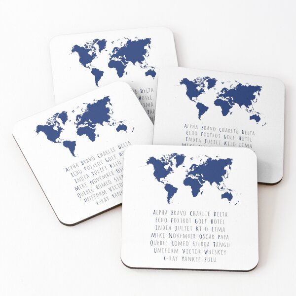 Item preview, Phonetic Alphabet, Pilot Gift, World Map, Boys Room Decor, Aviation Art designed and sold by aenaonartwork.